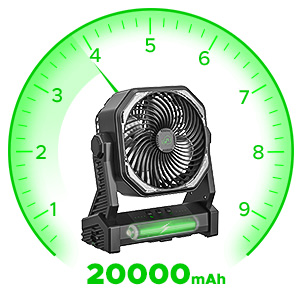 rechargeable camping fan