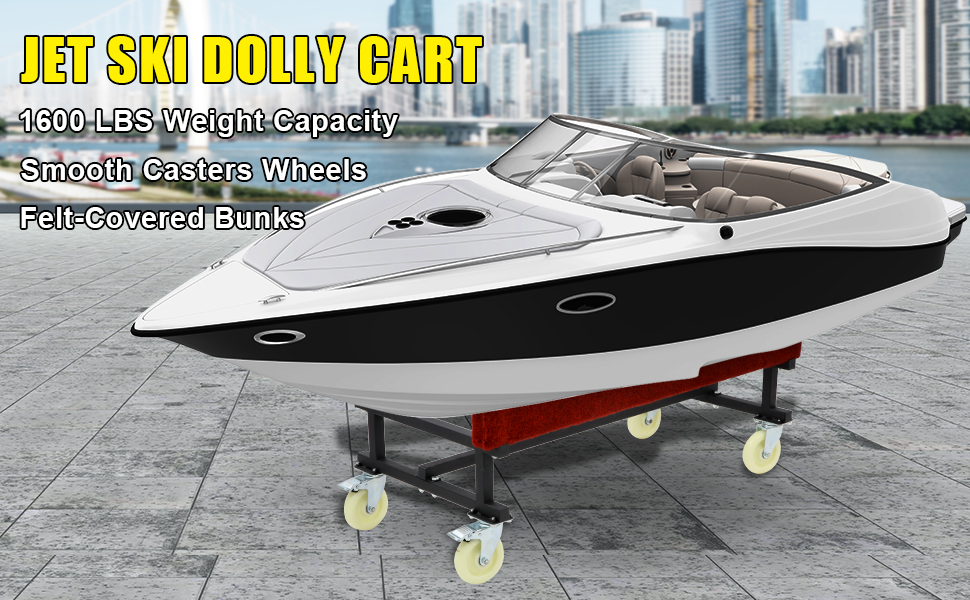 Heavy Duty Dolly VELPAX 1600 LBS Capacity Watercraft PWC Dolly,Jet Ski Jet Ski Carts