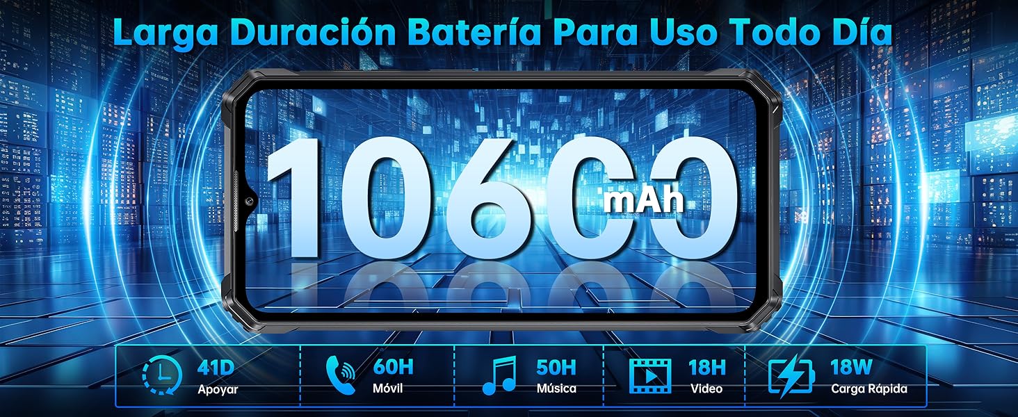 OUKITEL WP28S Movil Irrompible - Android 14 Movil Resistente Batería 10600mAh