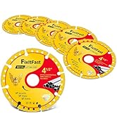 FIXLTFAST Diamond Metal Cutting Wheel 4 1/2 in for Angle Grinder Blade,Cut Off Wheel 7/8 Arbor 4/...