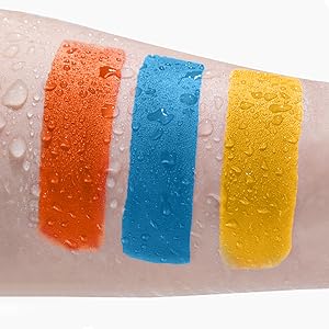 yellow face paint blue face paint orange face paint sticks clown makeup eye black baseball softball