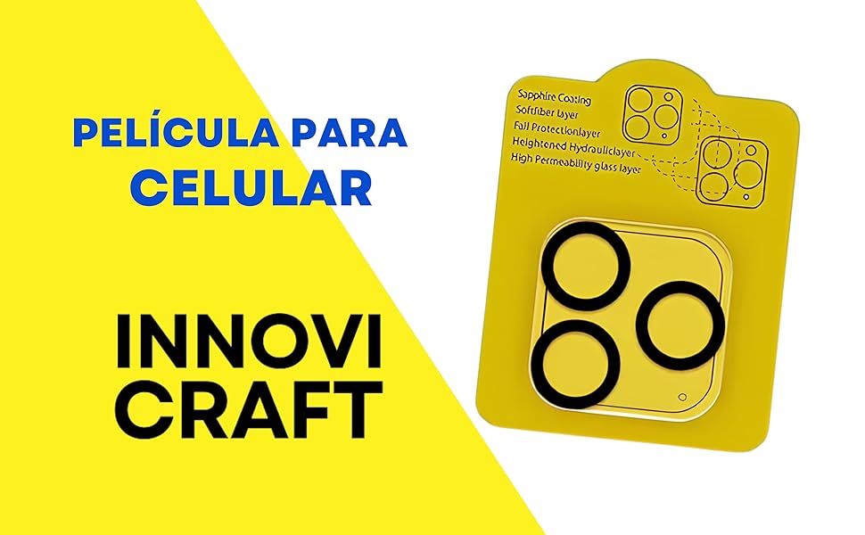 Proteção, celular, qualidade, premium, câmera, película