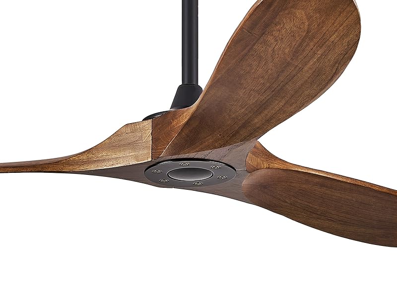 Haipeel 52 Inch Ceiling Fans Without Lights, Wood Ceiling