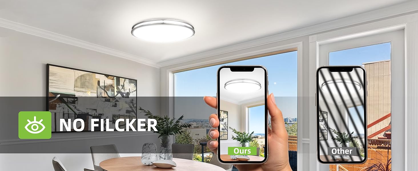 Flush Mount LED Ceiling Light Fixture