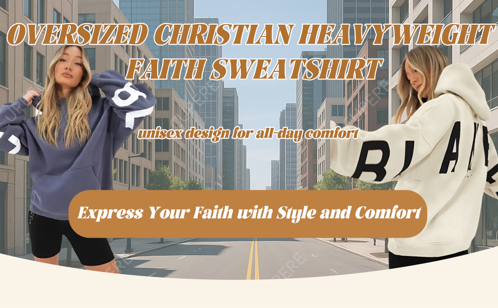 Oversized Christian Heavyweight Faith Sweatshirt