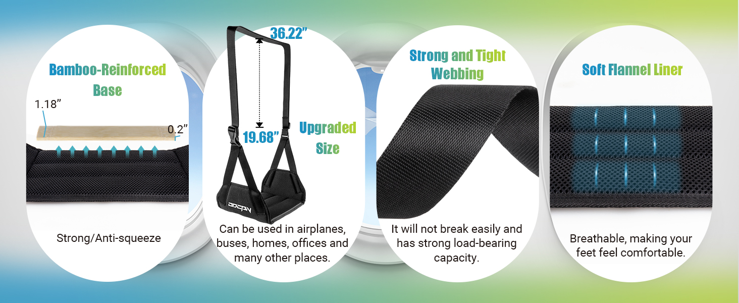 airplane foot hammock