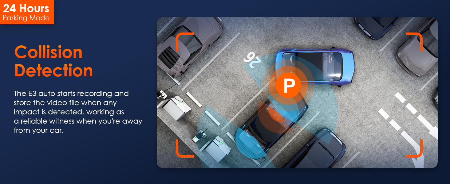 VANTRUE E3 Dash Cam Front and Rear Inside 2.7K 5G WiFi GPS, 3 Channel