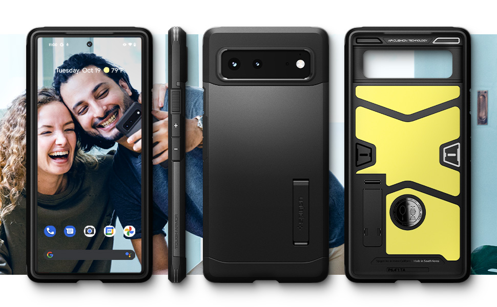 Spigen Funda Pixel 6 Case Tough Armor para Google Pixel 6 (2021