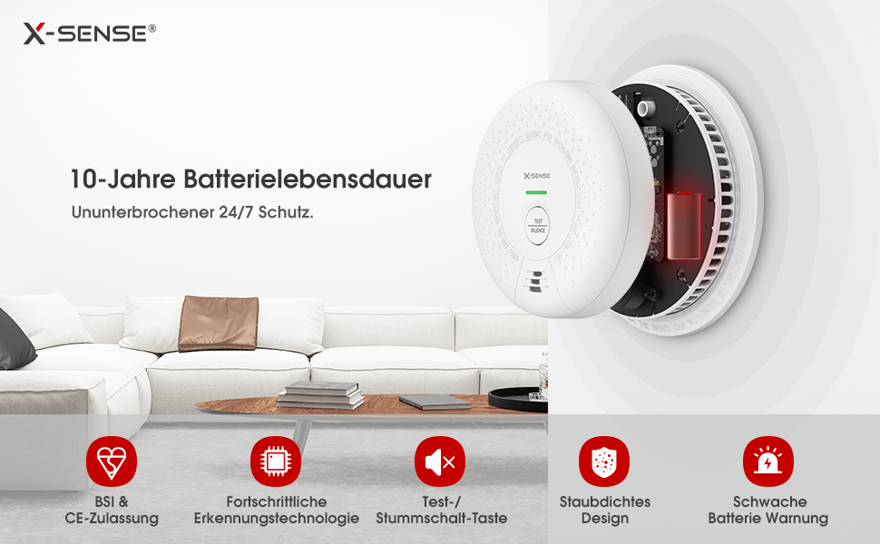 10-Jahre Batterielebensdauer