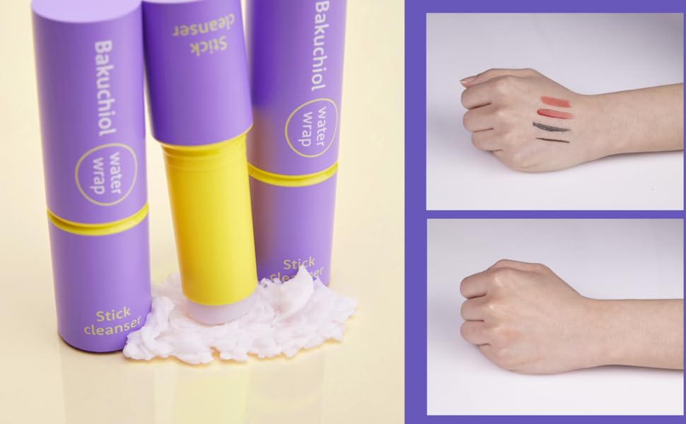 CHARMZONE Bakuchiol WaterWrap Stick Cleanser, Makeup