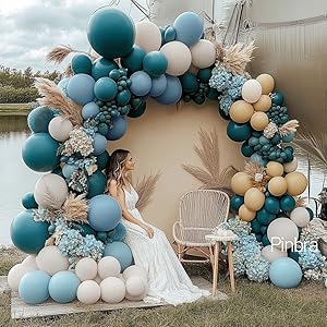 blue brown balloon