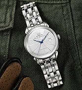 marvin Automatic Watch Swiss Movement Mechanical Luxury Watches for Men with Stainless Steel Stra...