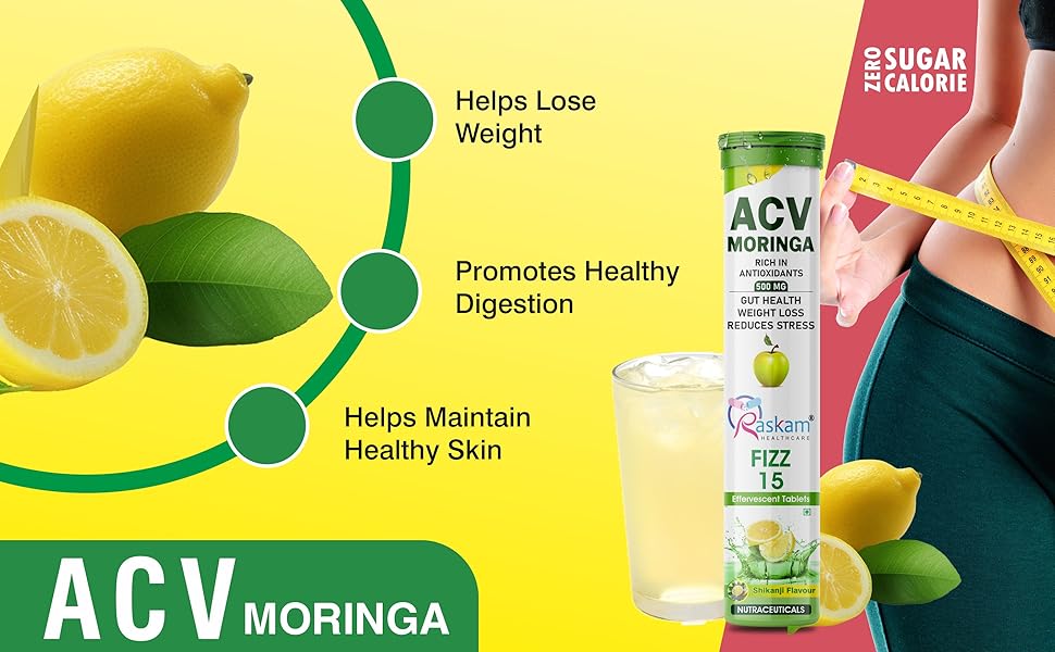 Buy Now Acv Moringa 15 Effervescent Tablets 500Mg Apple Cider Vinega... 12 2