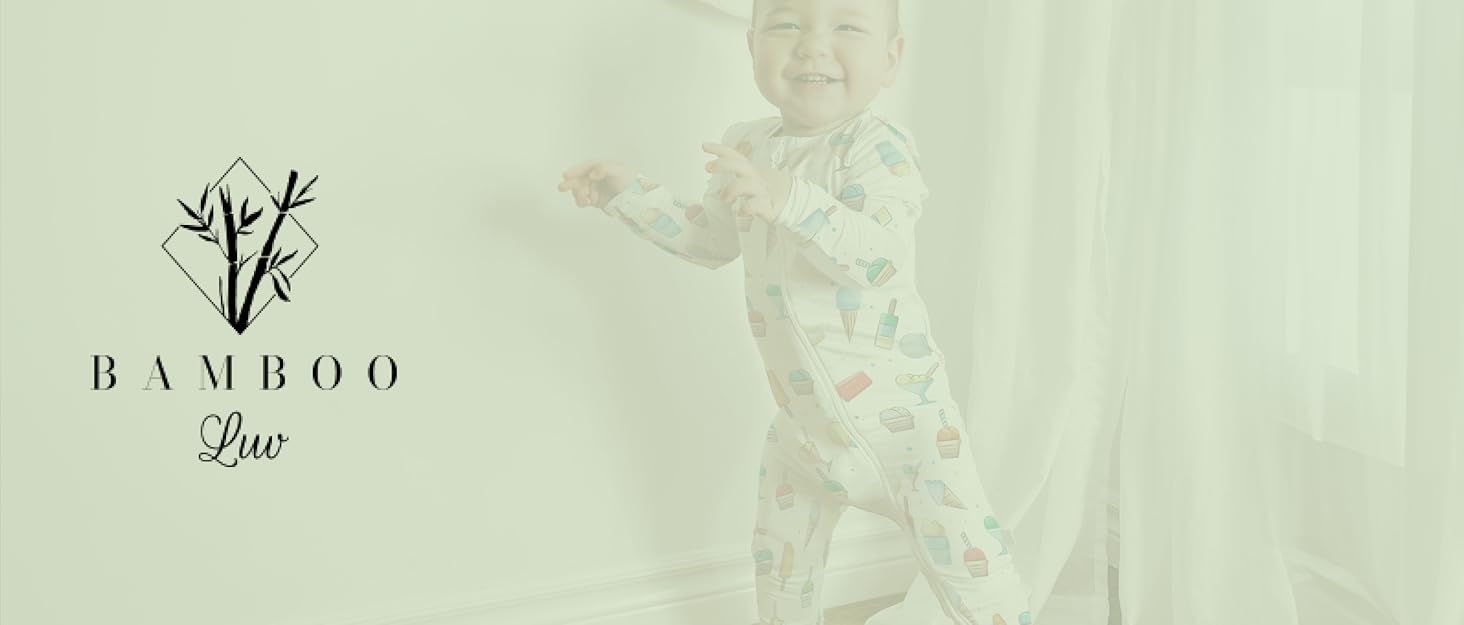 Bamboo Luv Brand Story - Bamboo Rayon Footless Rompers for Baby Toddlers Children Boy Girl