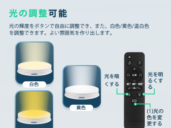 Mxmoonfree 電動回転台 ターンテーブル 全面 led付き 50kg Amazon.co.jp: Mxmoonfree 電動回転台 ターンテーブル 全面 led