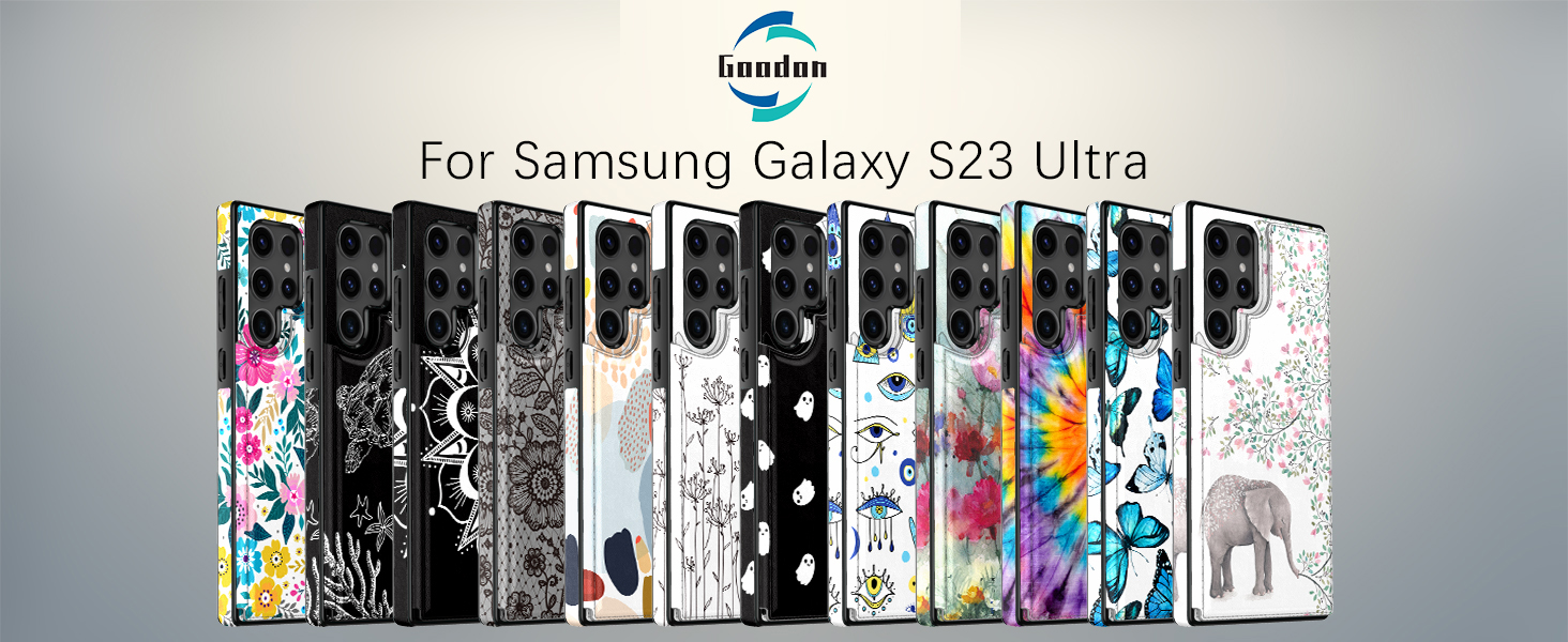 Goodon for Samsung Galaxy S23 Ultra Case Wallet Flip