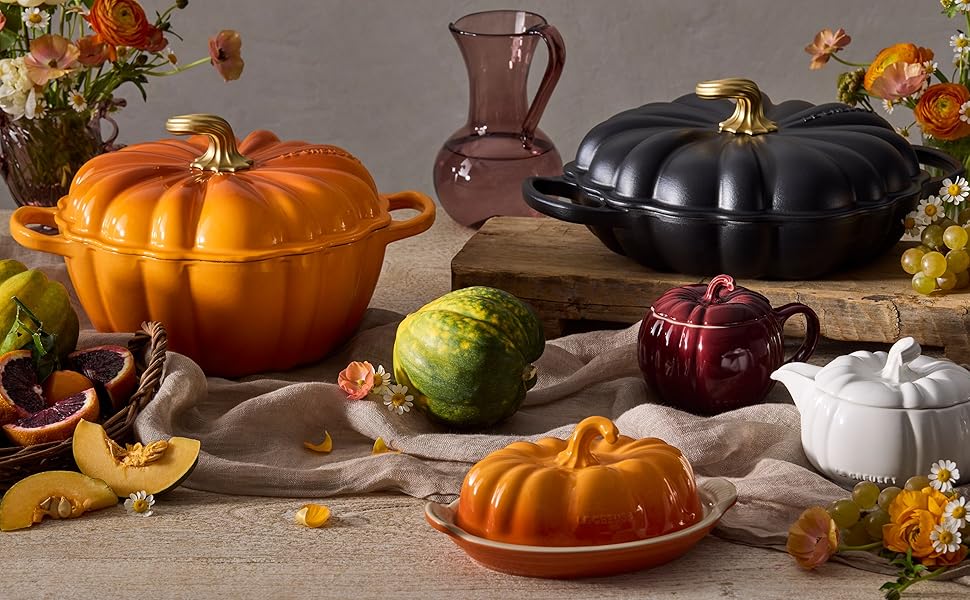 Amazon.com: Le Creuset Enameled Cast Iron Signature Pumpkin
