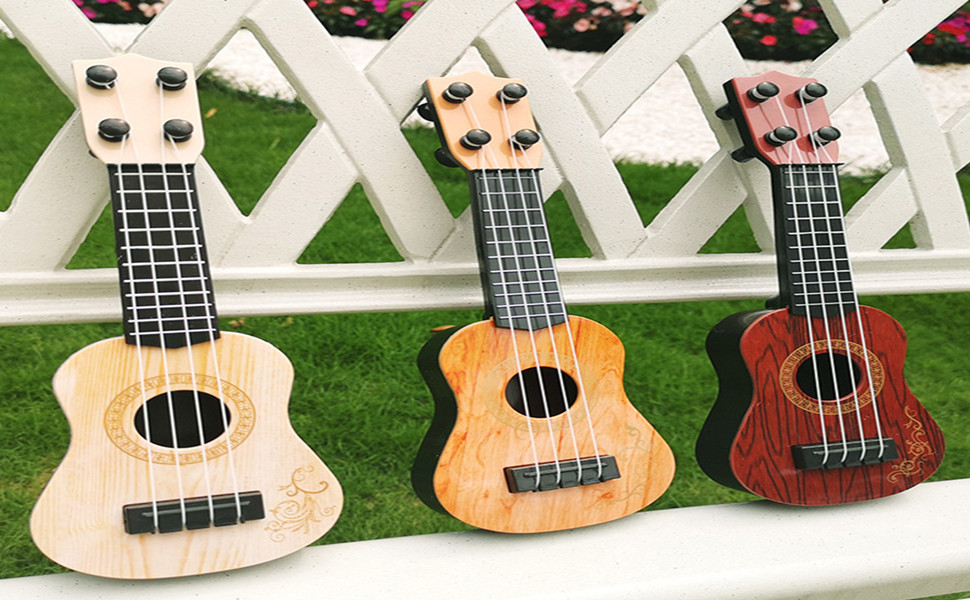 Zerodeko 2 PCS Mini Plastic Ukulele Toy, Kids Toddler