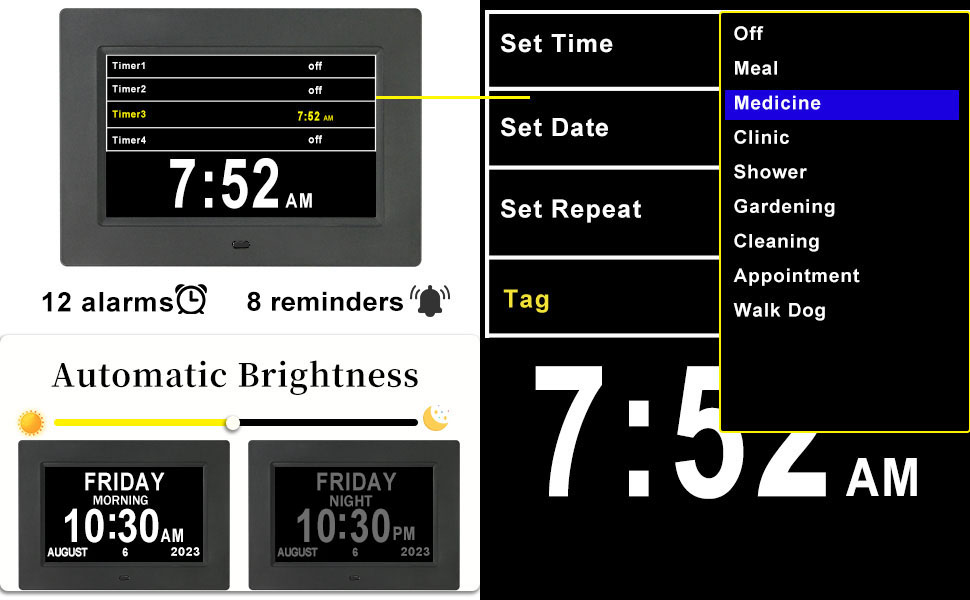 gifts for seniors dementia products for elderly digital clock with date and day of week