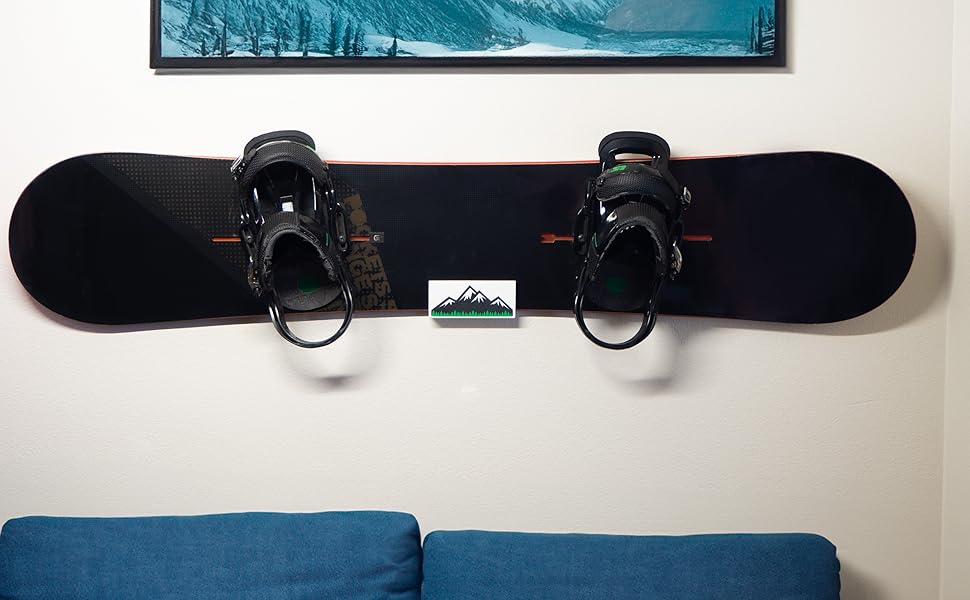 Snowboard Display Rack Wall Mounted Fits Virtually All