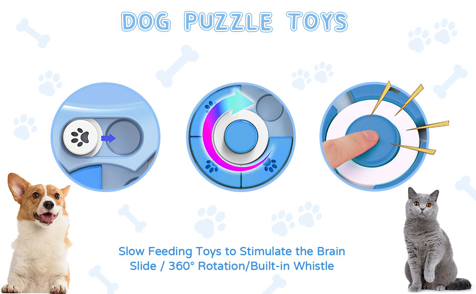 Dogs Puzzle FeederCat Slow Feeder Dog Enrichment Toys