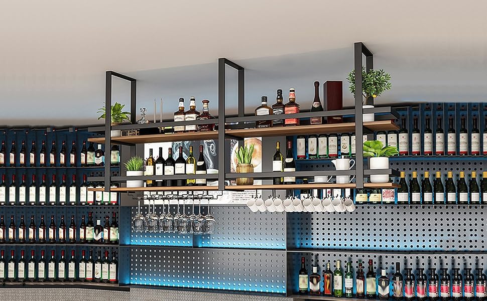 Ceiling Wine Glass Rack