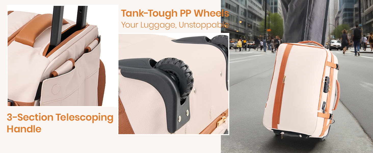airback backpack with pump and wheels