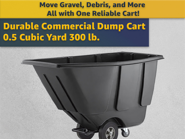 Amazon.com: Commercial Garbage Wagon 0.5 Cubic Yard 300 lb