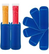 6 Pack Reusable Popsicles Frozen Bags Ice Pop Stick Sleeves for Kids, Popsicles Molds for Reusabl...