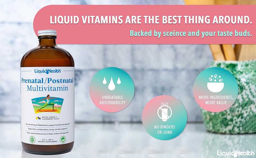 LIQUIDHEALTH Prenatal/Postnatal Multiple Liquid Women's