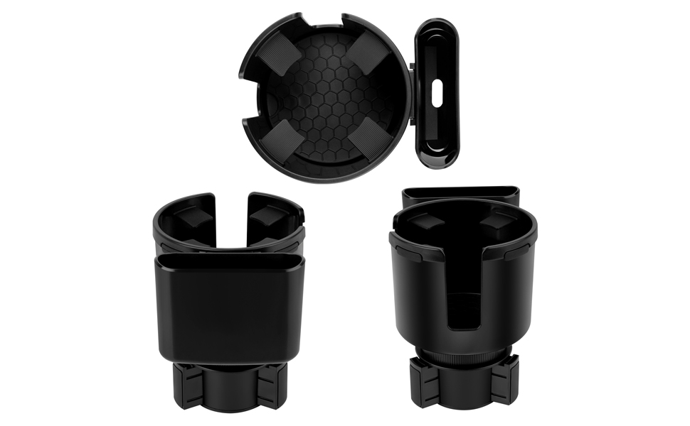 Accmor Car Cup Holder Expander Adapter with Adjustable Base, 2in1 Car Cup Holder