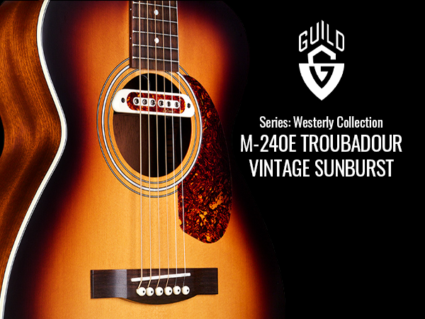 Amazon.com: Guild Guitars M-240E Troubadour Acoustic Guitar