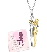 【HUGYOURSKIN】Silver Necklace (Hugging) zaxsj Hug Couple Necklace 925 Sterling Silver Hugging