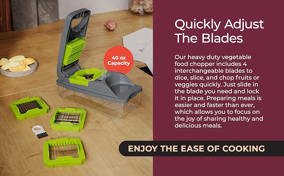 quickly adjust the blades