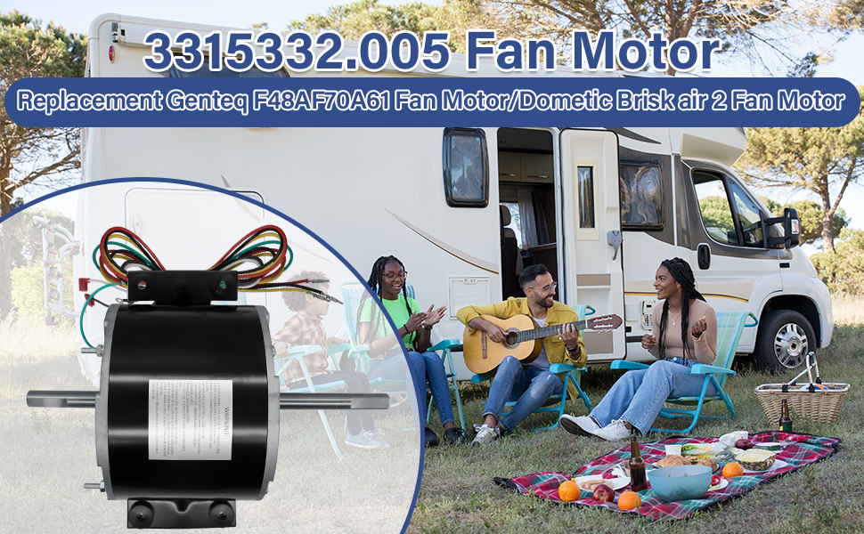 EXMIATOV 3315332.005 Fan Motor Compatible with Genteq