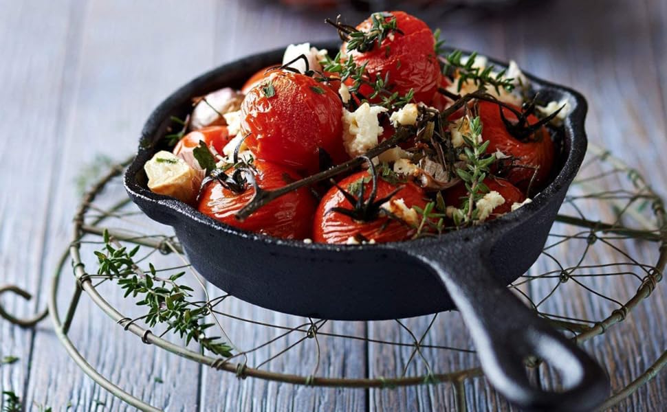 BLACKSTONE Cast Iron Skillet, Pre Seasoned Die Cast Iron Skillet