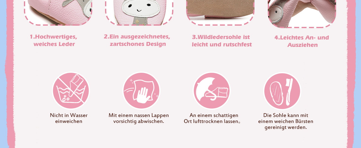 IceUnicorn Krabbelschuhe Baby