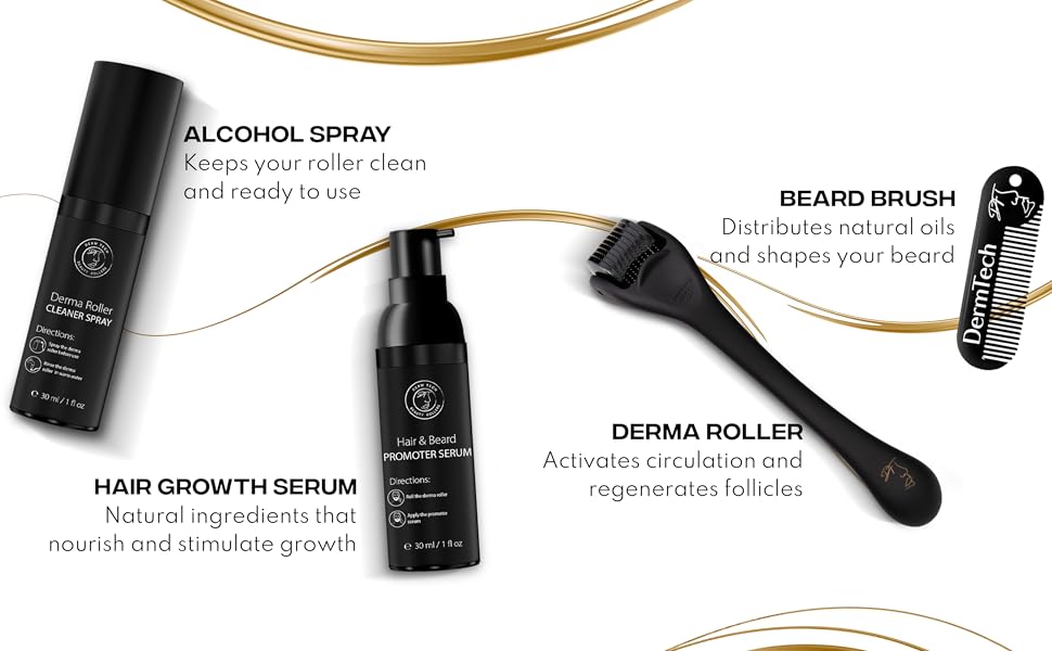 Contents of DermTech Dermaroller Kit