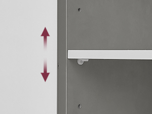 Mosdó alatti szekrény, fürdőszobai szekrény 30 × 70 × 64 cm，fehér–szürke