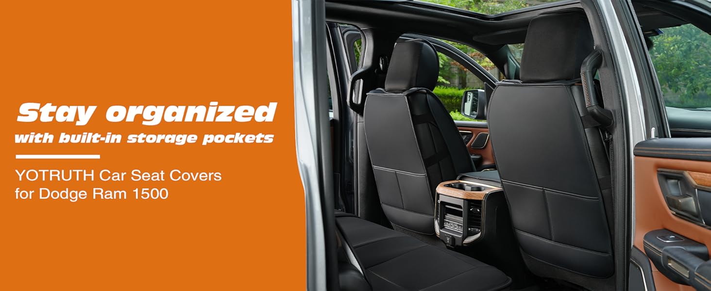 yotruth Seat Covers for 20092018 Dodge Ram 1500 2500 3500