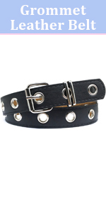 grommet leather belt