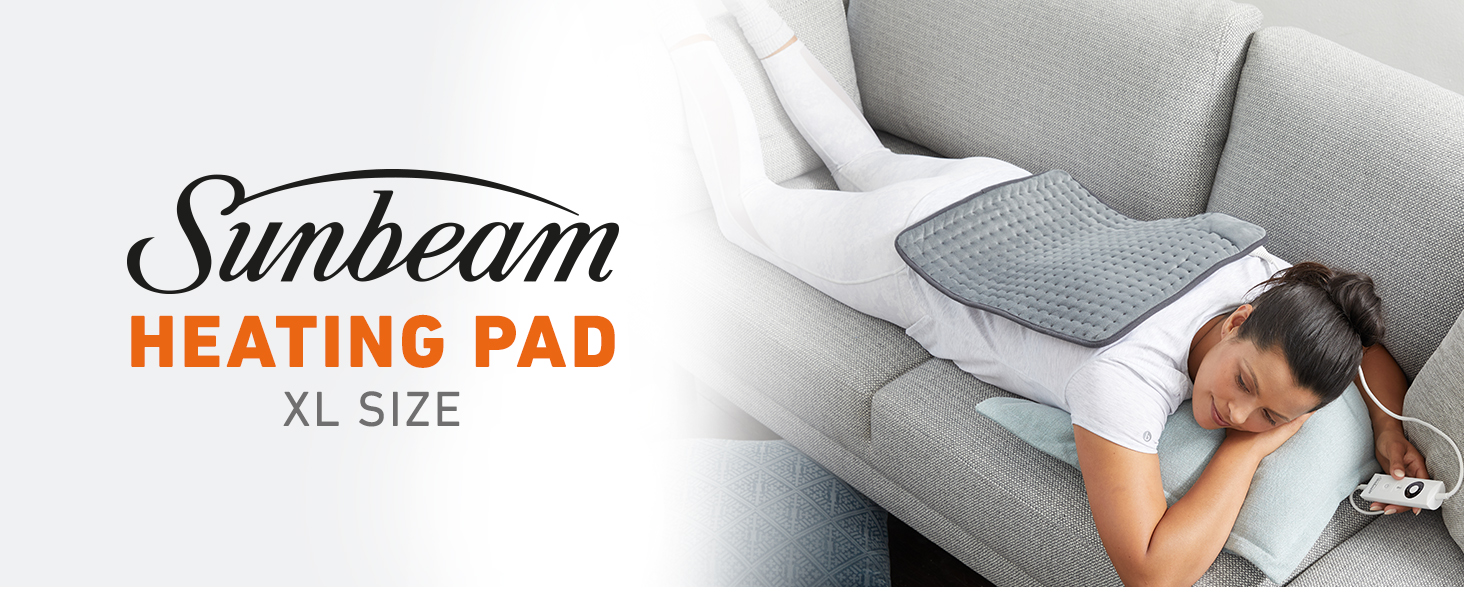 Sunbeam Multipurpose Electric Heating Pad XL 38x50cm, Wide Coverage, 5