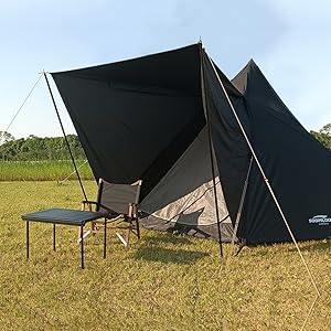 Soomloom ワンポールテント Pristine M ブラック コスパ最強ワンポールテントレビュー】SoomLoom Pristine M