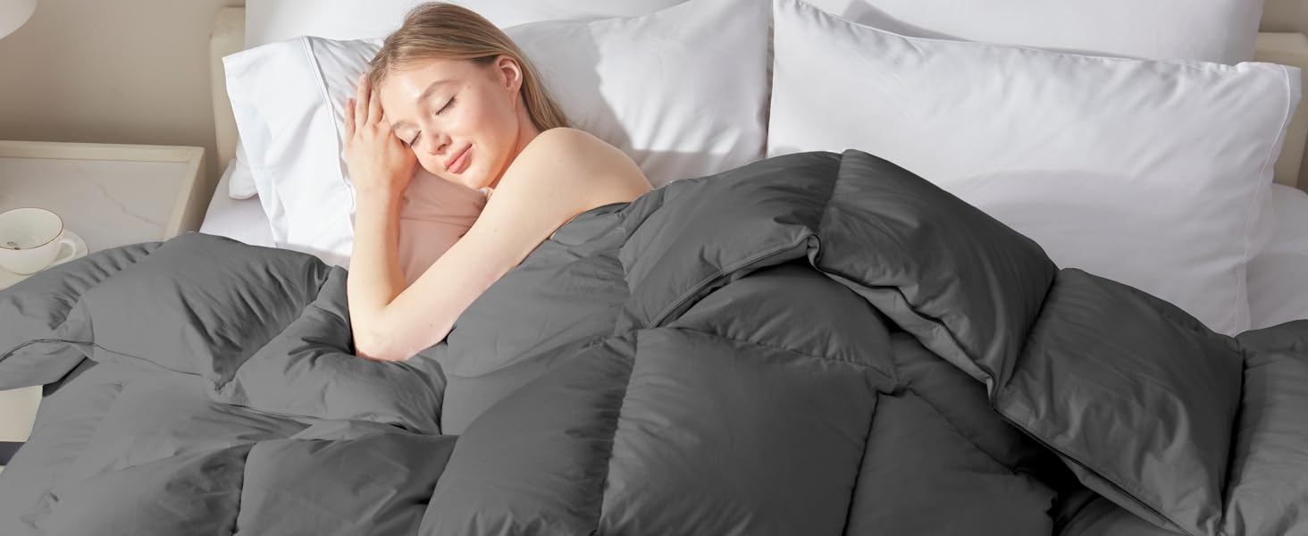 ELNIDO QUEEN Feather Down Fiber Comforter - All Season Grey Fluffy Duvet Insert for Luxurious Hotel Bedding
| ELNIDO Caf9939b C336 4075 Ba23 D206e42a7377. CR0,0,4326,1773 PT0 SX1464 V1