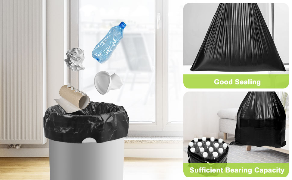 Small Trash Bags, 4 Gallon Trash Bag Drawstring 140 Count