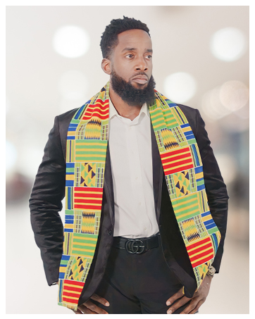 Kente African Print Stole/Sash