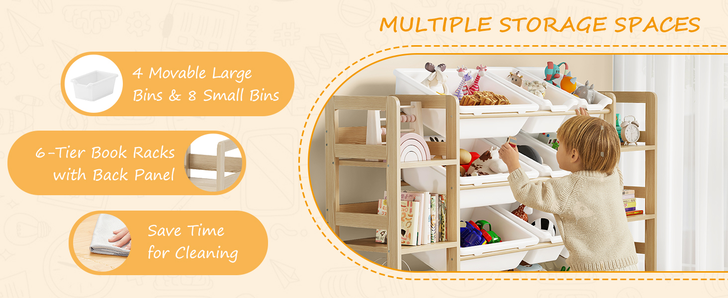 kids toy storage organizer