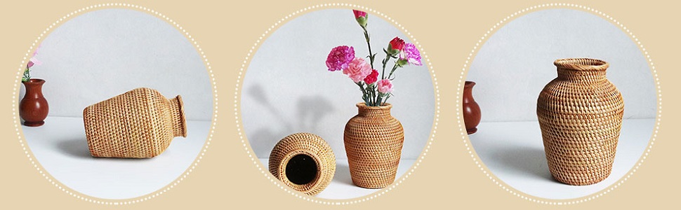  Rattan Plants Vase 3