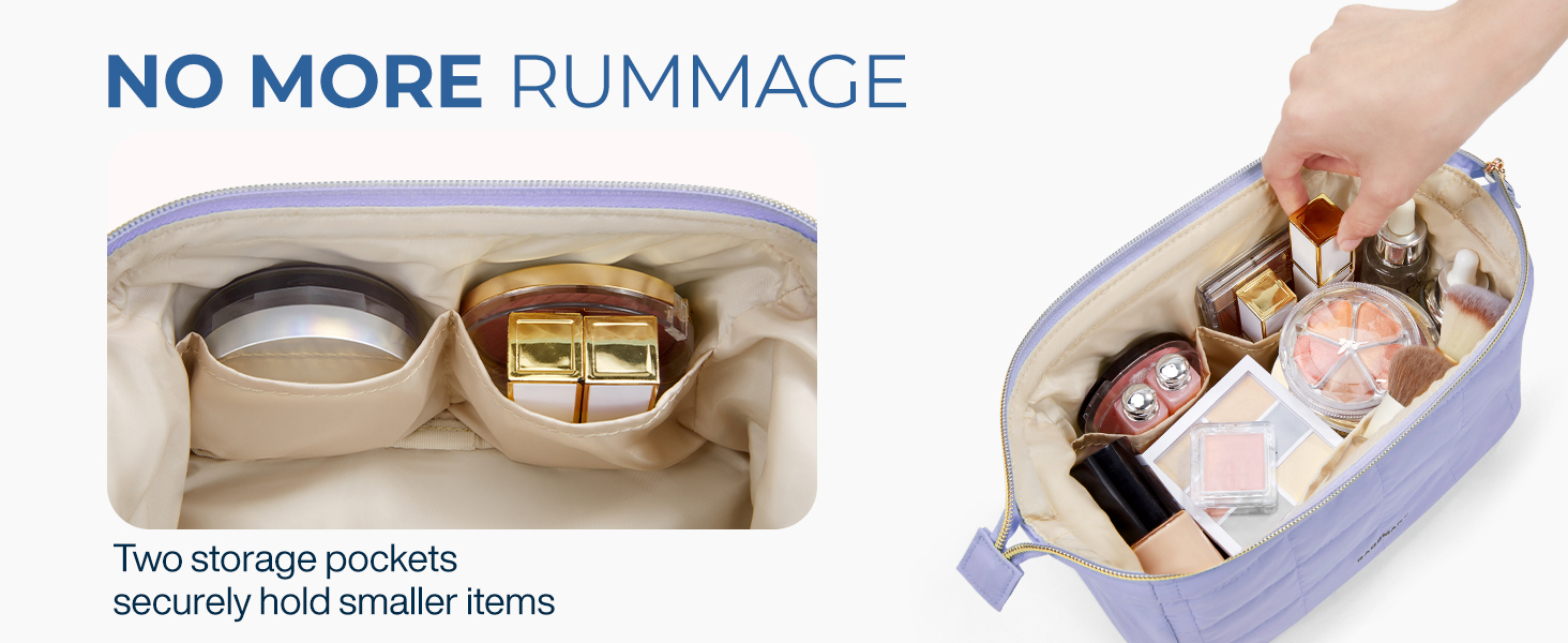 the inside of a handbag with a photo of the inside of it.