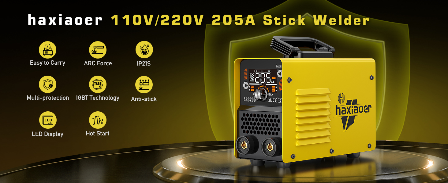 haxiaoer 110V/220V 205A Stick Welder